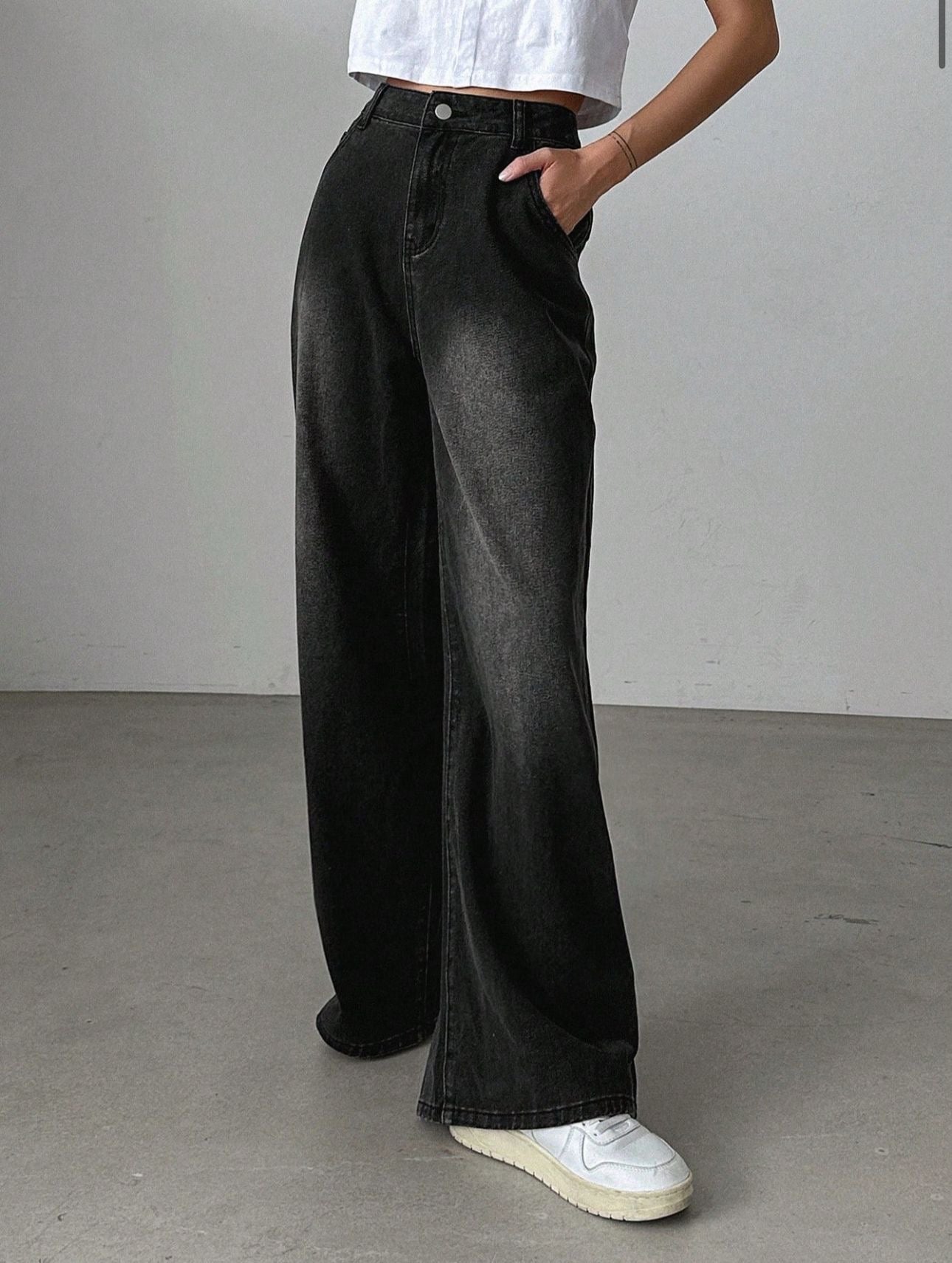 Retro Black Baggy Jeans