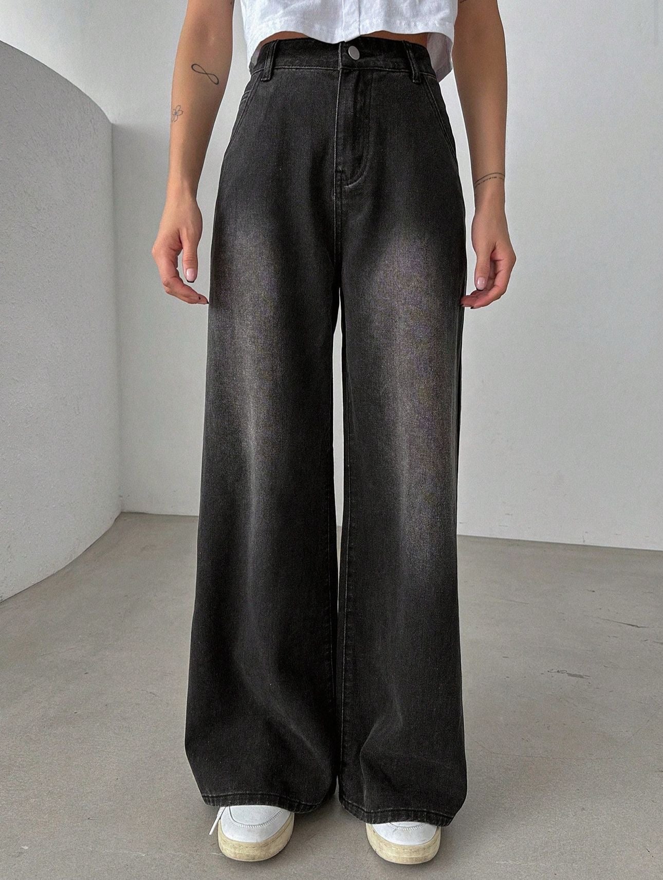 Retro Black Baggy Jeans