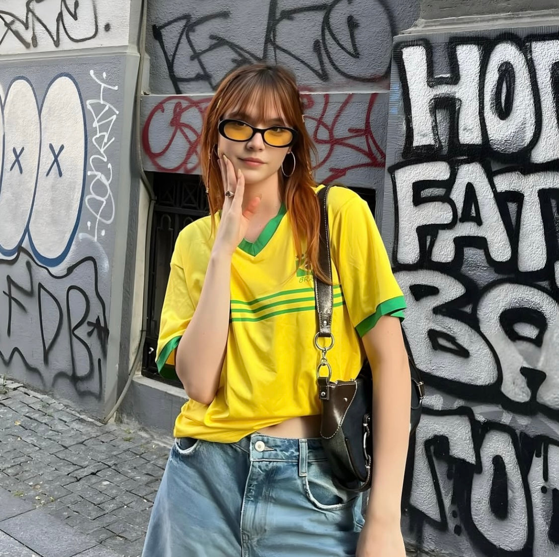 Brazil Oversized Jersey T-shirt