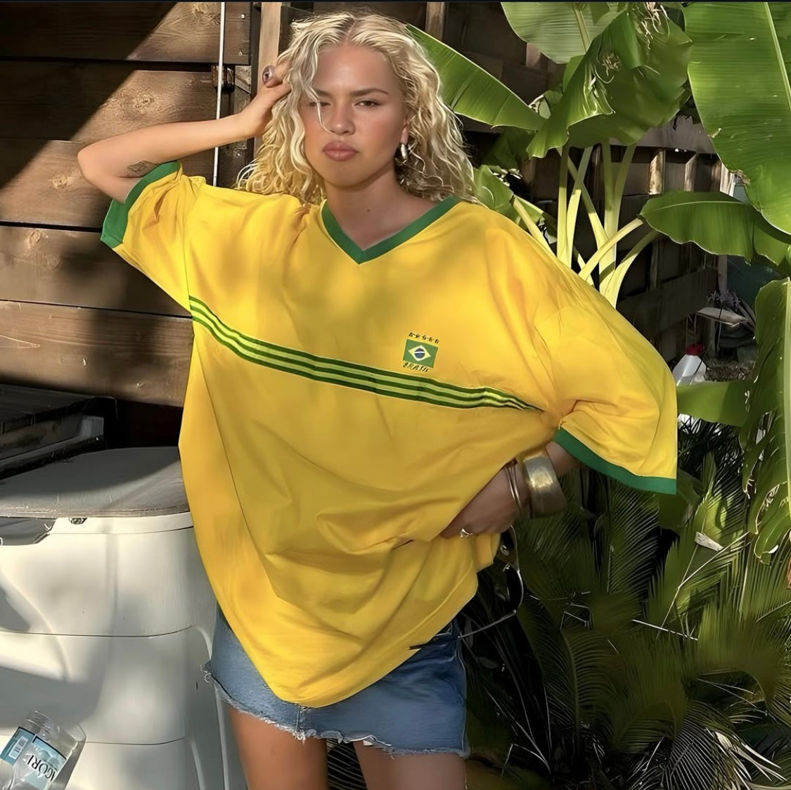 Brazil Oversized Jersey T-shirt