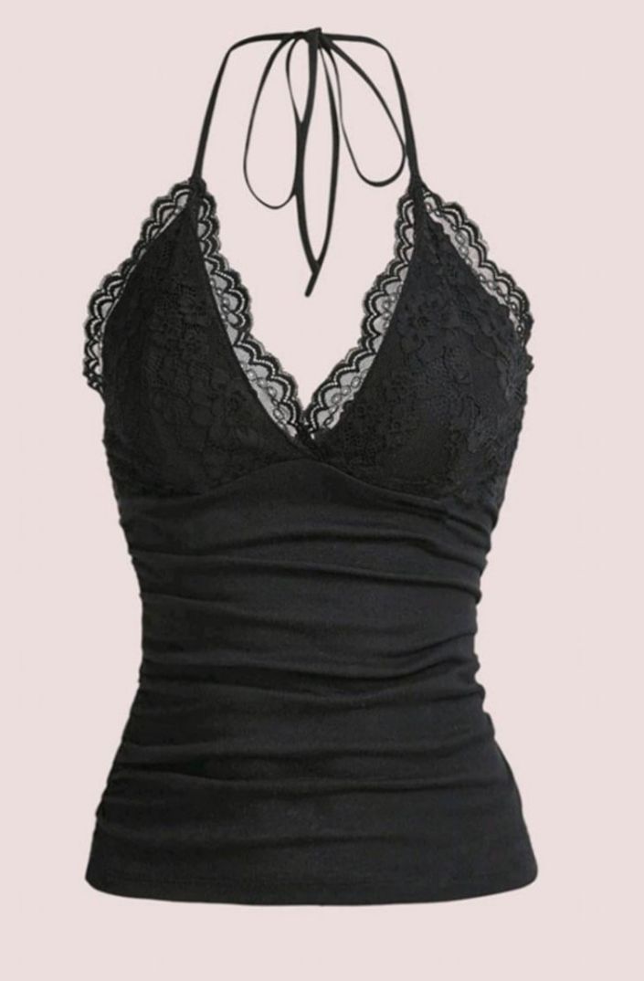 Black Lace Summer Tank