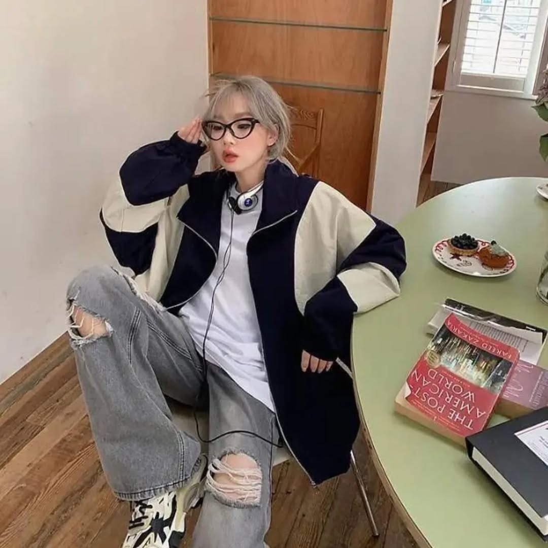 Acubi Style Parachute Jacket