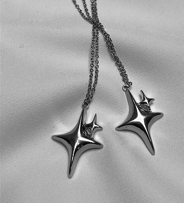 Star Silver Chain Necklace