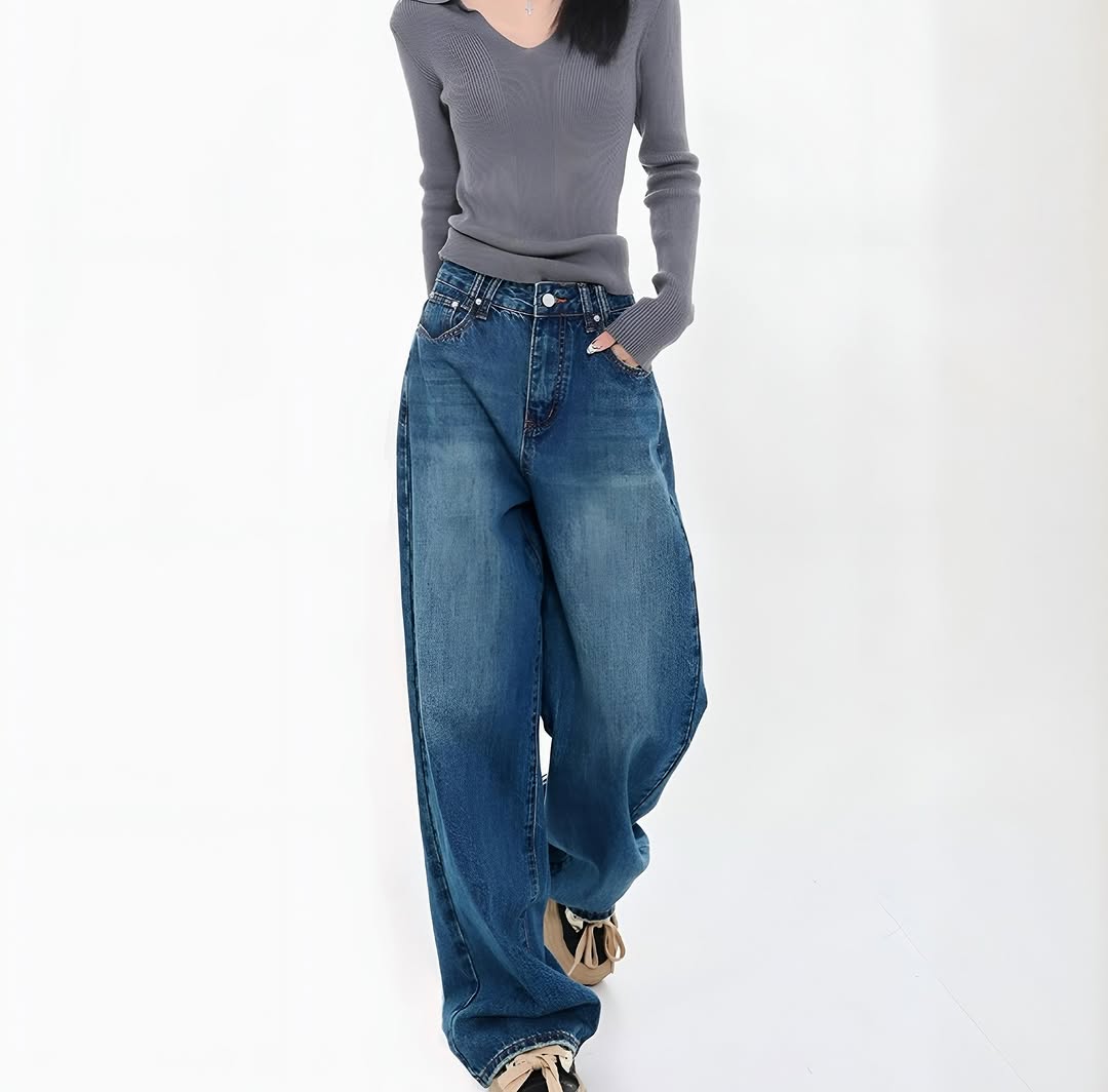 Blue Baggy Jeans
