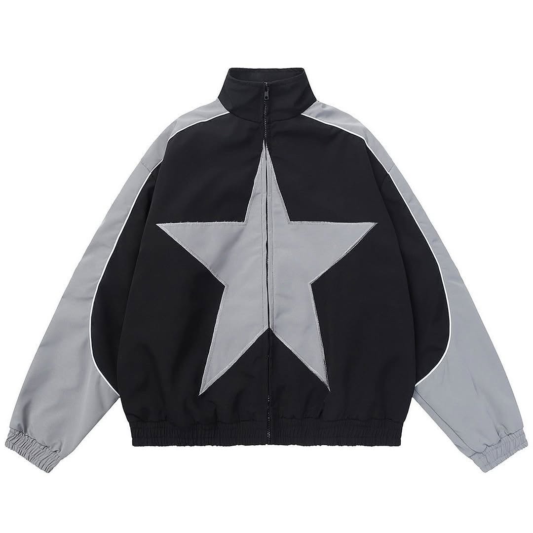 Y2k Star Parachute Jacket