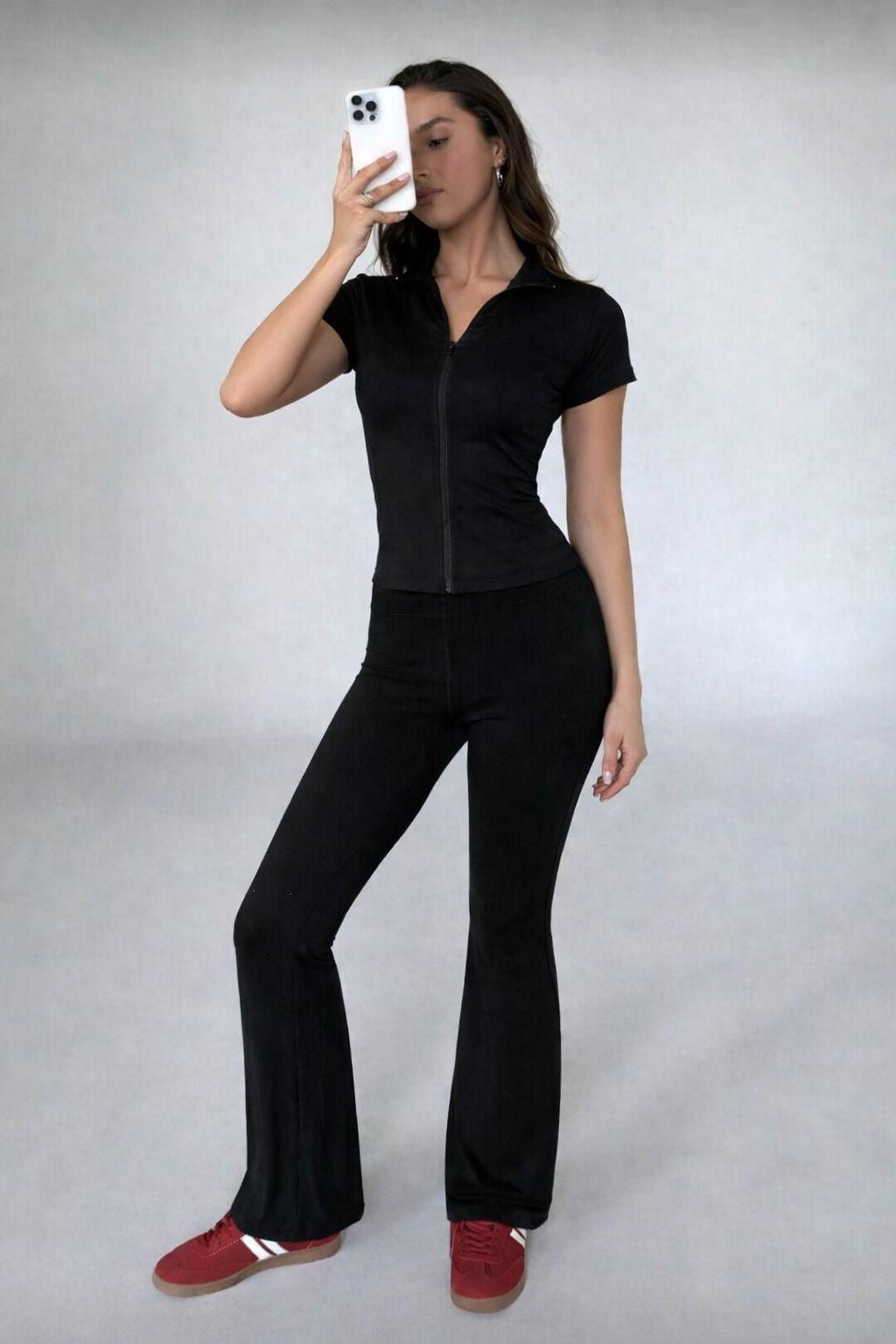 Black Fitted Set