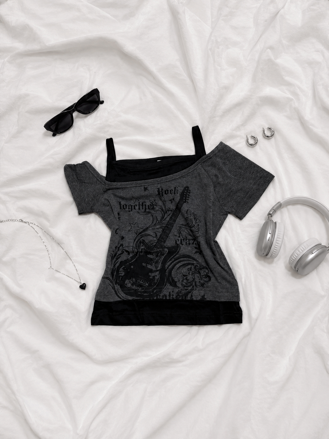 Rock Together Y2k Top