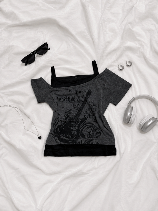 Rock Together Y2k Top