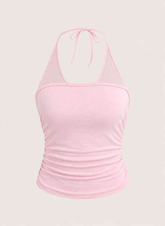 Baby Pink Halter Top