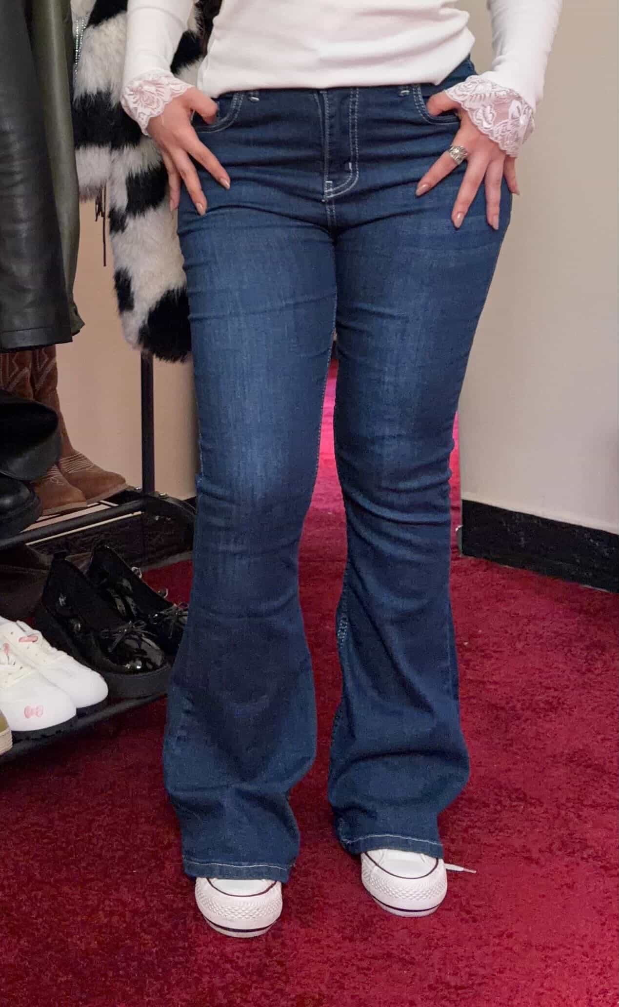 Y2k Butterfly Flare Jeans