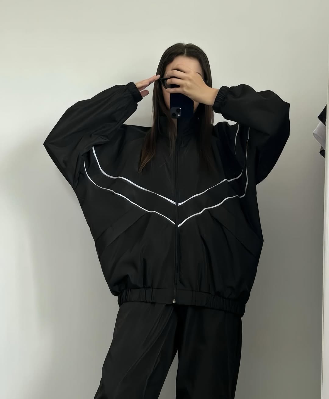 K-Style Reflective Parachute Jacket