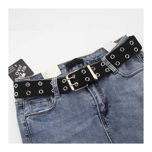 Square Buckle Black Belt